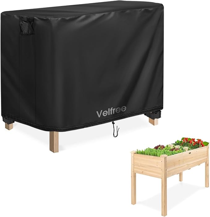 Cover for Raised Garden Bed 34 x 18 x 30 inch Waterproof Elevated Flower Bed Covers for Winter Raised Tall Planter Box Cover for Outdoor Protection
