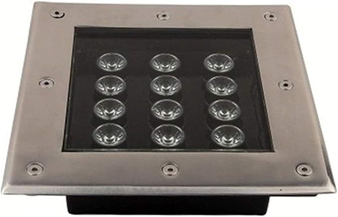 Outdoor Inground LED Landscape Lights - Waterproof IP66 Underground Pathway Spotlight AC85-265V 8 Color Options (9W Red 9W Purple)