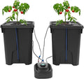 Hydroponics Grow System with Top Drip Kit 7.13 Gal Hydroponics Growing System Kit with Air Pump Clay Pebbles Culture Bucket System Recirculating Drip Garden System (2)