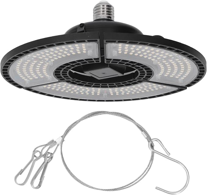 Waterproof Foldable Plant Light Full Spectrum E26 Grow Lamp for Garden Promotes Plant Growth Flexible Indoor/Outdoor Use Adjustable Lighting Angle Easy Installation for Vegetables