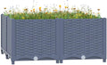 Raised Bed PlanterGarden BedGalvanized Raised Garden BedPlanter Raised bedsGalvanized Planter31.5x31.5x15 Polypropylene