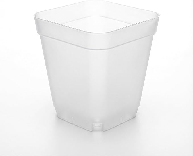 120 Packs Square Clear Nursery Pots with Drainage 2.7 Inch Plastic Seedling Pots for Indoor Plants Thickened Small Transplant Pot for Seed Starting Succulents Vegetables Lettuce Flowers