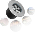 Recessed LED Fountain Light - Low Voltage IP68 Waterproof Underwater Spotlight for Pools &amp Landscapes (RGB 18W Cold White 24W)