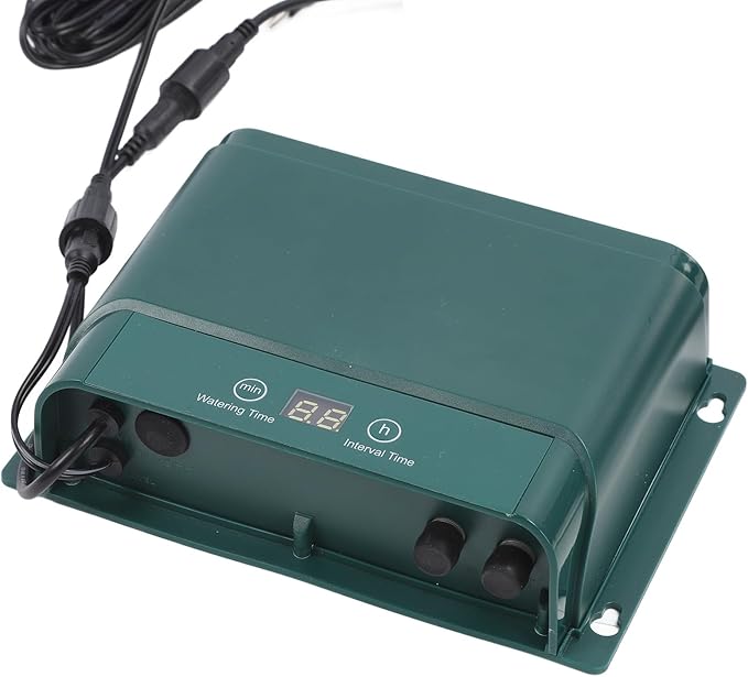 Solar Automatic Drip Irrigation Kit 18V 10W Polycrystalline Silicon Solar Powered Auto Watering Gardening System for Indoor Outdoor Plants Gardens Balconies Terraces