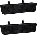 Planter Set of 2 Black Water Hyacinth Steel Cage Welded Wire Garden Baskets for Potted Plants Galvanized Mesh for Patio Cages for Stones Landscape