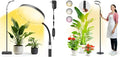 Plant Grow Lights for Indoor20W Large Round Full Spectrum Warm Light with Gooseneck63in Tall Stand Floor Growing Lamp Auto Timer10 Dimmable Levels for Tall Small Plants Flower Growth