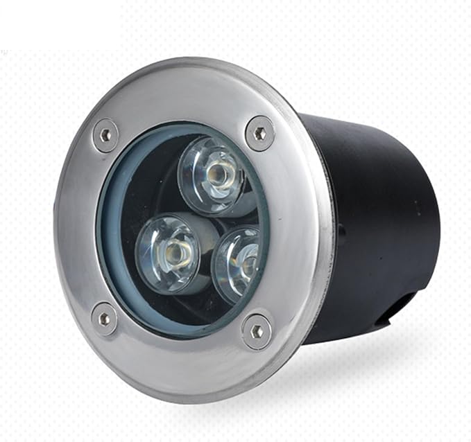 Outdoor Underground Light Recessed Ground Light IP66 Waterproof LED Buried Lights AC85-265V Spotlight for Garden Sidewalk Stair Pathway Walkway Yard Landscape Lighting