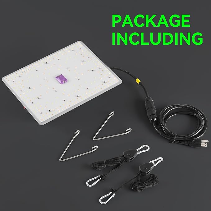 SEOUL Extra Unique 45MIL ChipLed Grow Light Full Spectrum Plant Dimmable Grow LightHigh absorption Deeper Penetration Lamps for Seed Starting Vegetables Bloom In 2x2/2x3 Grow Tent High Efficiency