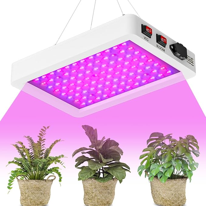500W Indoor Plant Lights 110V Full Spectrum Planting Fill Lamps Dimmable Greenhouse Tent 100-277V Hydroponic Succulent Cultivate Seeds Lamps UV/IR Vegs Fruits Flowers Potted Cactus Planting Lighting