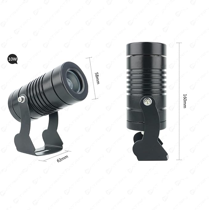 10W LED Ring Fountain Light - RGB Beam Spotlight Outdoor Building Exterior Wall Projector Lights Narrow Beam Remote Illumination for Outdoor Building Lighting(Warm White10W(24V))