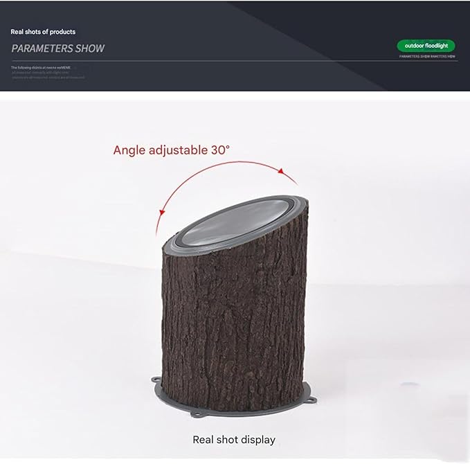 Garden Simulated Tree Lawn Light Outdoor Waterproof Adjustable Angle Projector Lighting Underground LED Flood Lights LED Tree Spotlights(White6w(AC220V))