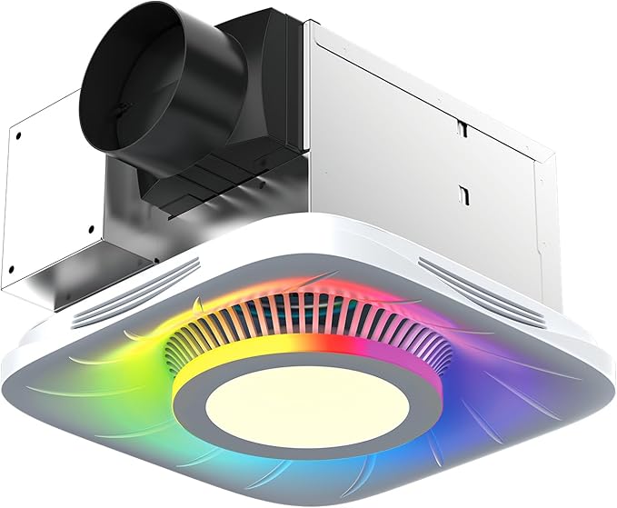 Lumary Smart Landscape Lights Pro 500LM Smart WiFi Bathroom Exhaust Fan with Light