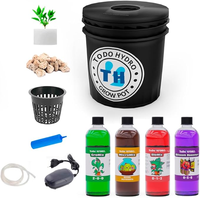Grow Pot Original DWC System Kit Complete with Nutrients (5gal)