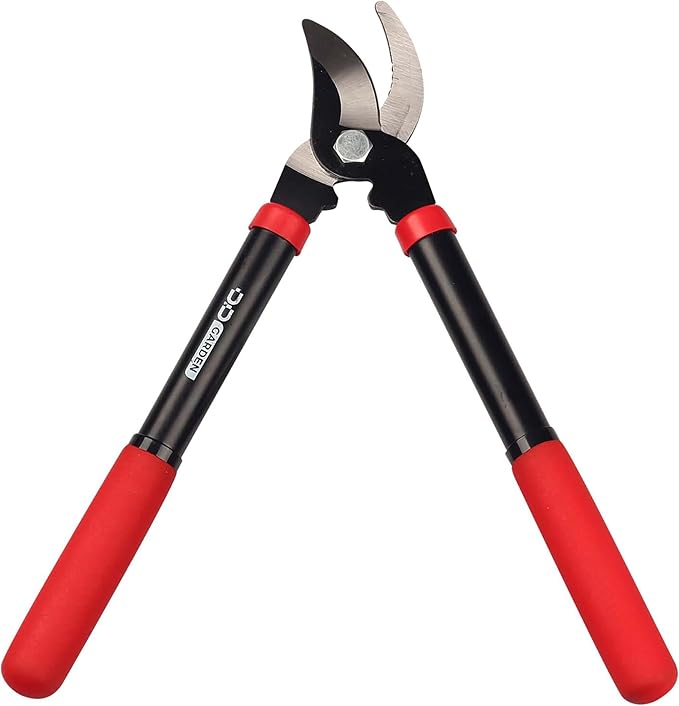 D&ampD Garden: Bypass 2-Piece Combo Set - 8 Pruner &amp 15 Lopper - Gardening Cutting &amp Trimming Tools Comfort Grips Heat Treated Blades Yard Work