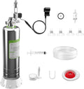 FZONE 2.5L Upgraded Aquarium CO₂ System with Complete Accessories CO₂ Generator kit with Integrated Solenoid &amp Bubble Counter Safety Valve Main Switch for Planted Tanks
