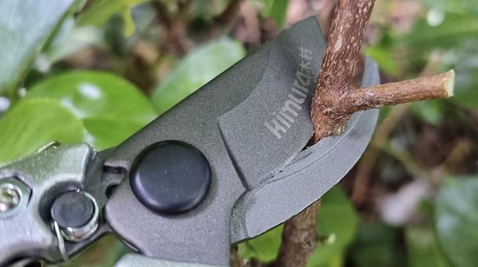 Kimura® 8 Pro Bypass Pruning Shears Heavy Duty Japanese SK5 Steel Blades 1 inch Cut Capacity Non-Slip PVC Coated Handles Lightweight &amp Ergonomic Japanese Pruners Professional Garden Clipper