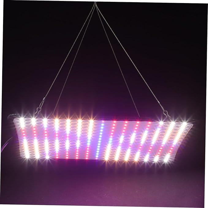 Happyyami 225LED Plant Growth Lamp for Indoor Use Full Range LED Grow Light Hanging Chain Ultra-Thin Panel for Hydroponics and Greenhouse