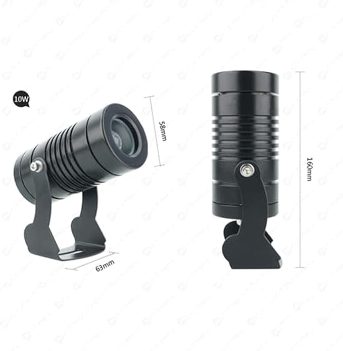 LED Landscape Spotlight - Waterproof Ground Light 24/85-265V Narrow Beam for Long Distance Irradiation Outdoor Spotlights Ground Landscape Lights for Building Light(Blue5W(24V))