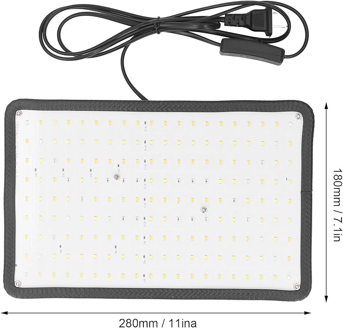 Focket Grow Light Full Spectrum 180 Hanging Lamps with Three Light Sources for Indoor Plants 1.8 Meters Long Cord for Fruit Flowers