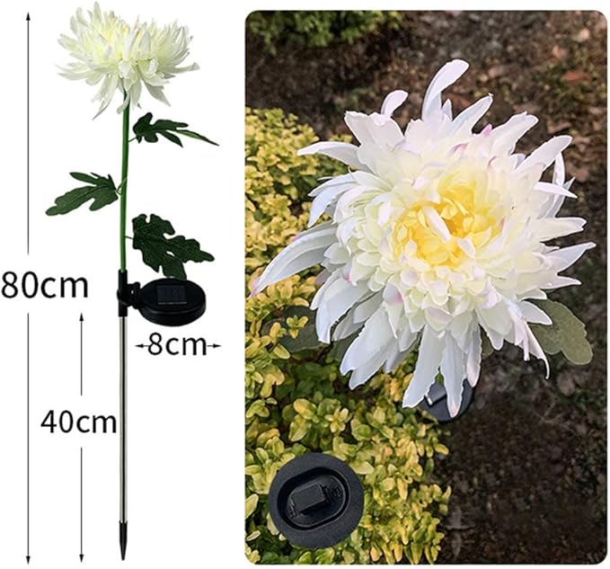 Plant Growing Lamps Flowers LED-Lawn-Solar-Lamps Rapeseed Chrysanthemum Yard Lawn Path Wedding Christmas Lights Outdoor 10PC