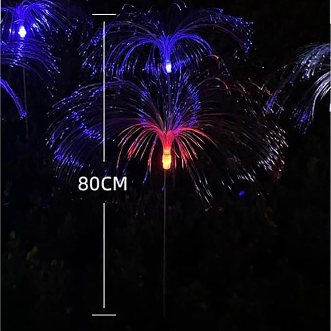 Plant Growing Lamps Solar Jellyfish Lights Outdoor Decor for Garden and Vegetable Patch 7 Color Variation Waterproof Lawn Lamps for Patio Backyard