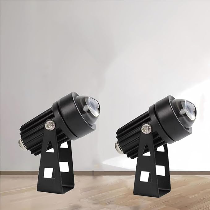 2PCS LED Spot Lights Spotlight Narrow Beam Light IP65 Outdoor Waterproof Wall Lamp Landscape Lighting AC 85-265V Spotlight Beam Light for Garden Courtyard(White)