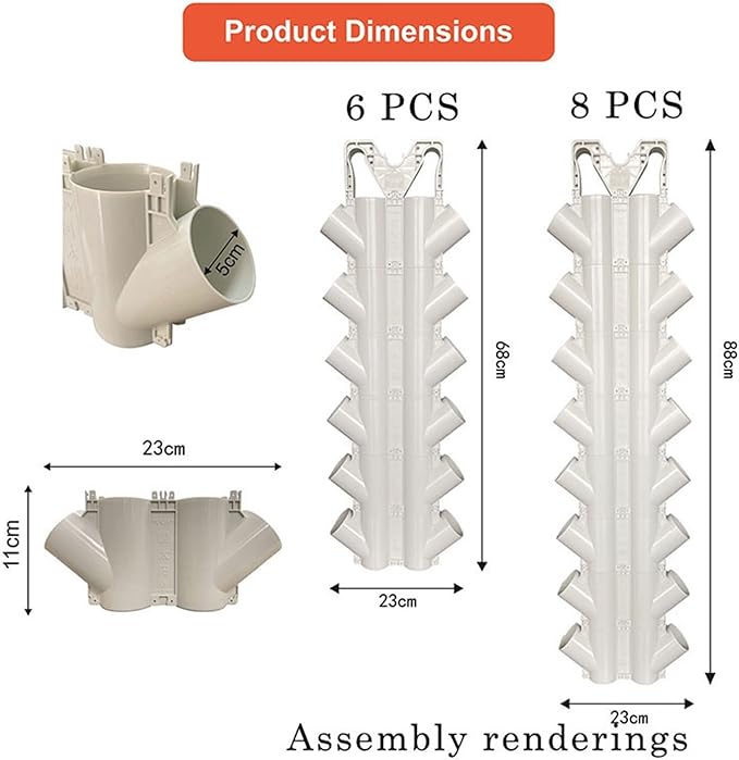 Hydroponic Equipment 6 Pcs Planting Cup DIY Hydroponic Colonization Cups Flower Container Hydroponics Vertical Tower Plant Pots Accessories Indoor Garden