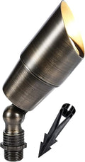 LED Spot Lights Outdoor Landscape Lighting 107 - Solid Brass Spotlight LED Yard Lights Security Landscape for Beautiful Bright Long Lasting Home Garden Patio Pool Area Deck Lighting (No Bulb)