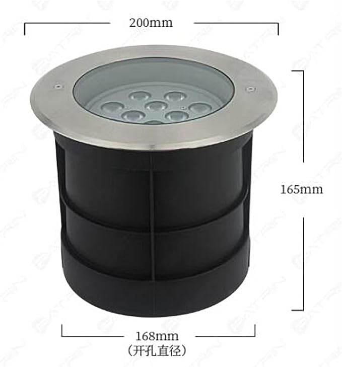 Outdoor Landscape Lights - LED Underground Light AC 220V Recessed Adjustable Angle Underground lamp IP65 Outdoor Waterproof Polarized Underground Spotlight Easy Installation