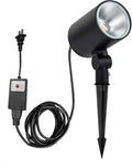 Kiven IP65 Waterproof LED Landscape Clamp Light LED Decorative Spotlight Lamp with Plug-in Cord and Timer for Indoor Outdoor Yard Garden Step Statue LED Lawn Light (5W Warm White)