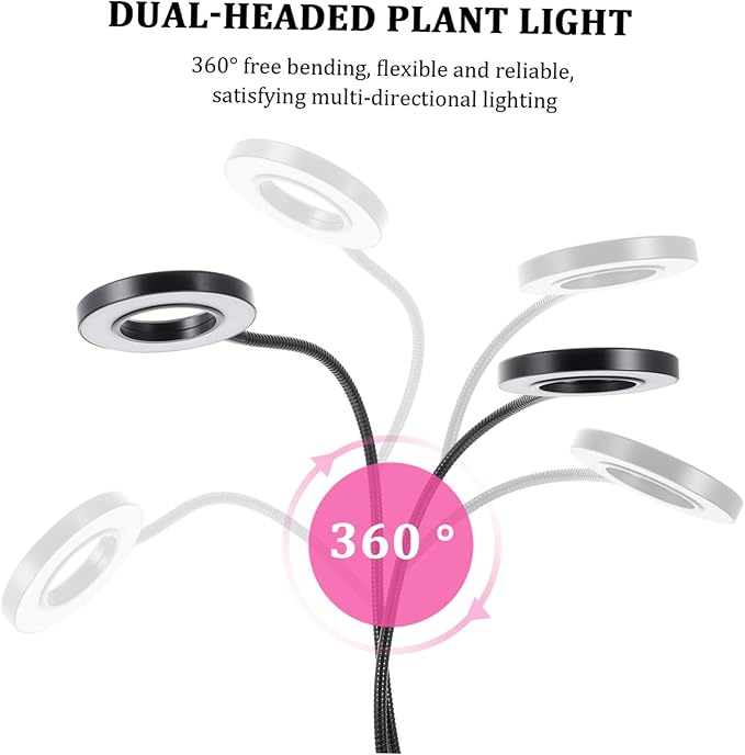 BESPORTBLE Led Plant Light for Indoor Herb Garden RGB Grow Lights Energy Saving for Greenhouse