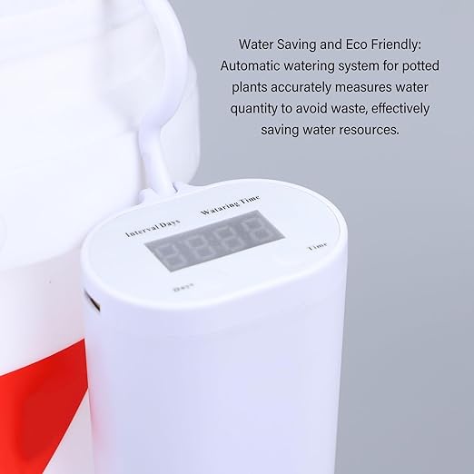 Automatic Drip Irrigation Kit for Indoor Potted Plants Self Watering System with Timer Easy DIY Installation Water Saving and Battery or USB Powered (Support 4 Pot Drip)