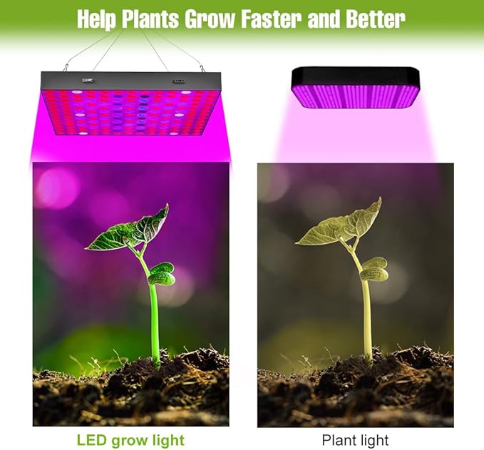 50W Full Spectrum Plant Panel Light Sunlight 100-277V LED Greenhouse hydroponic Growth Lamps UV/IR Indoor Planting Lights 110V Potted Fruits Vegetables seedlings Cultivation Hanging Filling Lighting