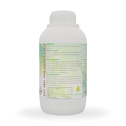 Go Garden Liquid Seaweed Fertilizer for Plants Concentrate Organic Fertilizer for Plant and Garden 250ML