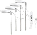 3.5 Inch LED Plant Light Featuring 10 Levels Dimming 3 Spectrum Modes Automatic Daily Timer Telescopic Design Flexible Height USB Compatibility Power Banks Rotatable Lamp