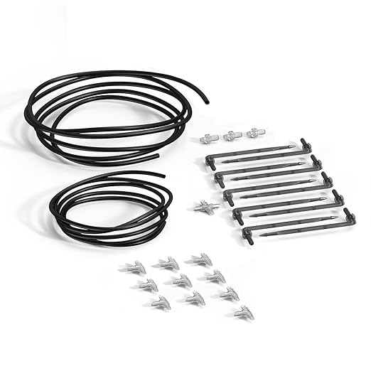 RAINPOINT Compact Programmable Solar Automatic Drip Irrigation Pump 20 Plant Dripline Layout Kits