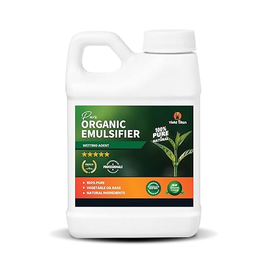 Pure Organic Emulsifier - 100% Natural Wetting Agent for Enhanced Plant Absorption Eco-Friendly Formula (32 oz)