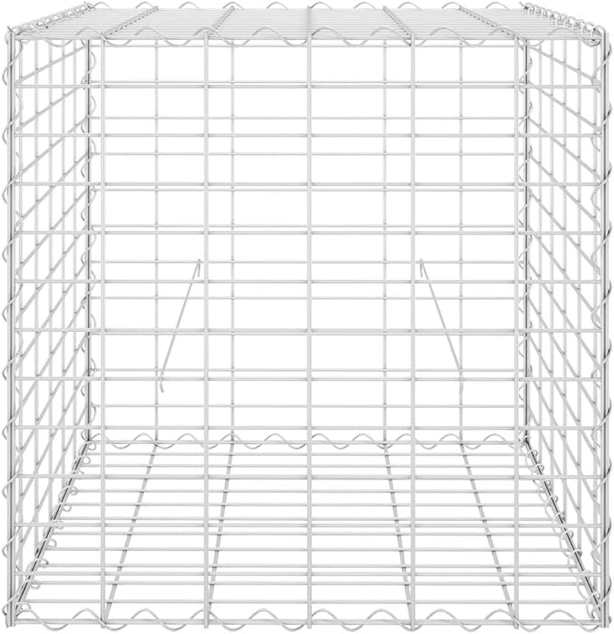 YAFF Cube Gabion Raised Bed Steel Wire 23.6x23.6x23.6