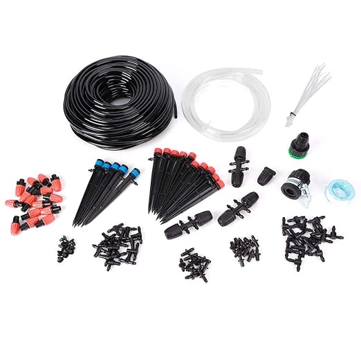 Topyond Garden Irrigation System 40m Automatic Drip Irrigation Kit Water Saving Hose Watering Set for Garden IrrigationDrip Irrigation System for Garden Watering
