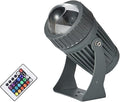 LED Beam Spotlight - LED Beam Wall Washer Long Throw Spotlights Narrow Beam for Building Exterior Wall Lighting Weddings Parties Exterior Wall Wash Lights(RGB+Remote10w(111-240v))