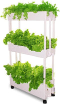 Triple-Layer Large Capacity Hydrophonic Planter Grower Hydroponic Growing System Kits Built-in Circulating Water Pump Soilless Cultivation for Fruits Herb