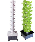 Hydroponic Tower Growing sytem 15 Layers 45 Plants Grow Tower Hydroponics Equipment Vertical Indoor Garden Kit with Water Tank Pump and Timer Easy to Install and Operate