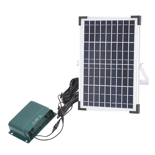 Respicefinem Solar Automatic Drip Irrigation Kit 18V 10W Polycrystalline Silicon Solar Powered Auto Watering Gardening System for Indoor Outdoor