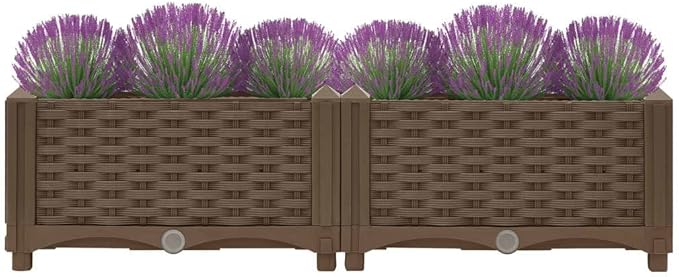 Raised BedGarden PlantersGarden PlantersGarden CenterpiecesGarden BedsRaised Beds for Growing FlowersHerbs and Fruits31.5x15.7x9.1 Polypropylene