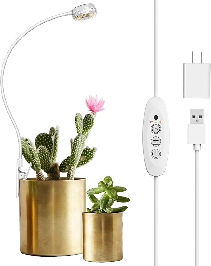 SANSI Grow Lights for Indoor Plants Pot Clip LED Plant Lights for Indoor Growing+Puck Grow Light LED Plant Light for Indoor Plants Full Spectrum Grow Lamp 10W 150 Watt Equiv
