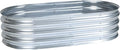 Aoodor Galvanized Raised Garden Bed Kit 4 x 2 x 1 Ft Oval Planter Box for Vegetables Flowers Herbs Outdoor Use Silver