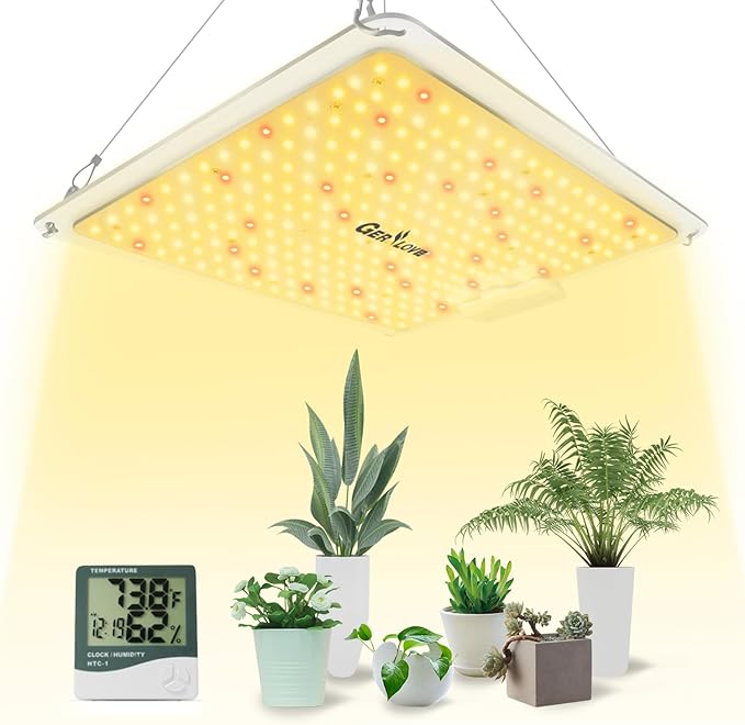 LED Grow Light SP1500 Sunlike Full Spectrum Dimmable Plant Lights with Thermometer Growing Lamps for Indoor Plants Seedlings Veg Bloom 4.5x4.5ft