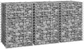 YAFF Gabion Raised Beds 3 pcs 11.8x11.8x19.7 Iron (12.87lbs)