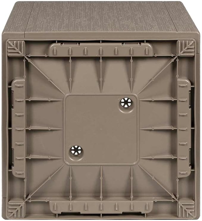 Garden Planter Gray 36x36x35 cm Polypropylene Outdoor Indoor Fade Resistant Textured Finish Raised Garden Bed for Plants