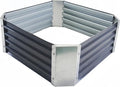 Galvanized Raised Garden Bed Outdoor Metal Quadrilateral Planter Box Deep Root Planters Boxes 2ft x 2ft Suitable for Plants Flowers Vegetables Herbs Fruits Dark Grey